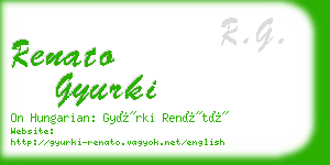 renato gyurki business card